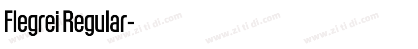 Flegrei Regular字体转换